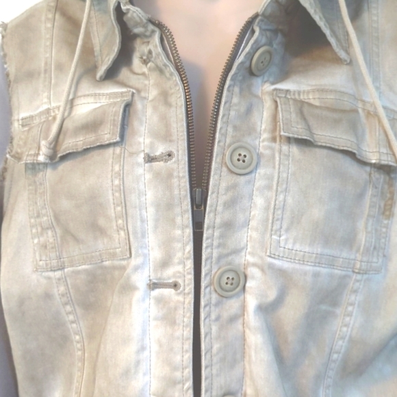 Free People Knit Hooded Twill Jacket - Picture 9 of 16